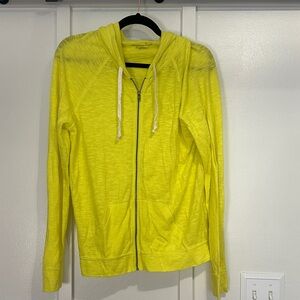 American Eagle Outfitters Yellow Zip-Up Hoodie